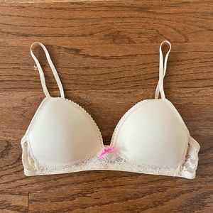 Circo target kids 32A nude padded lace trimmed bra